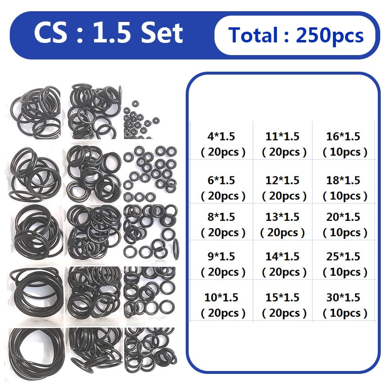 Black O Ring Rubber Gaskets Seal - Lasienda